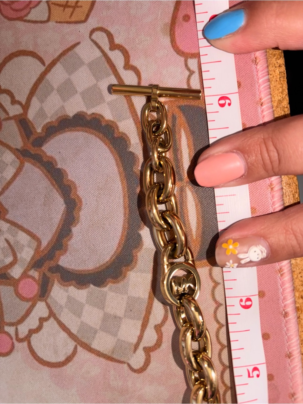 Michael Kors MK Chunky Chain Link Bracelet Padlock MK Logo - Picture 5 of 5